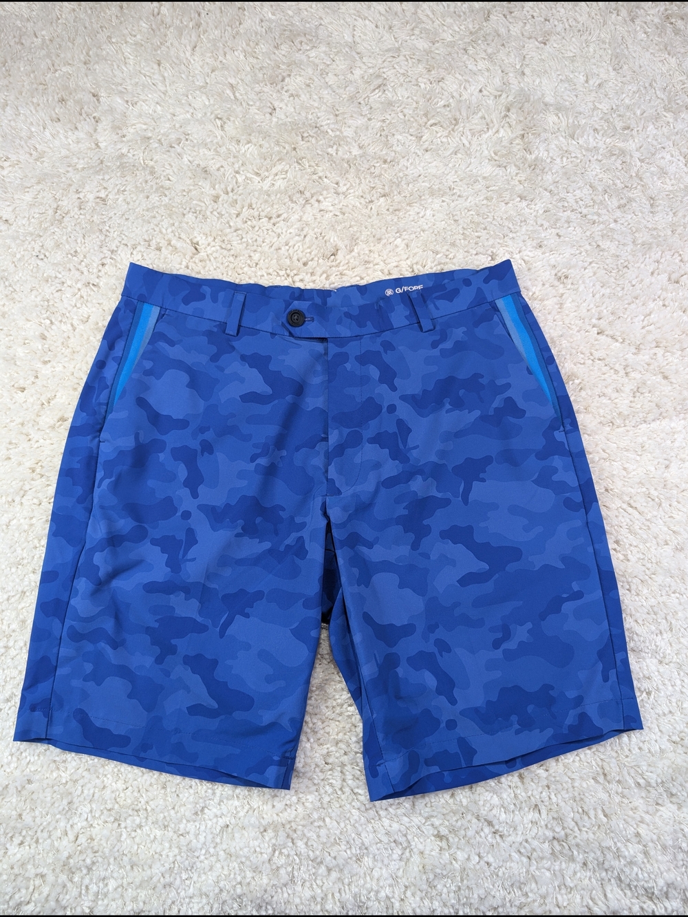 G/FORE Royal Blue Camo Golf Shorts
